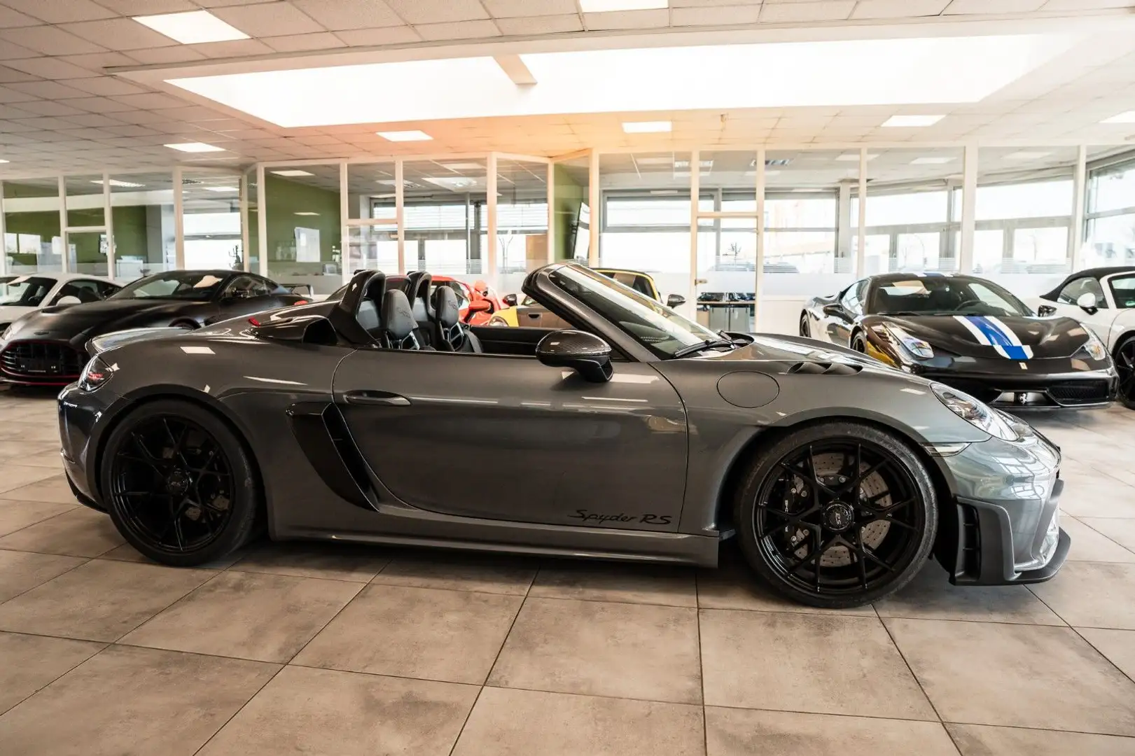 Porsche Boxster 718 Boxster Spyder RS*Weissach*Lift*PCCB*Voll! Grau - 1