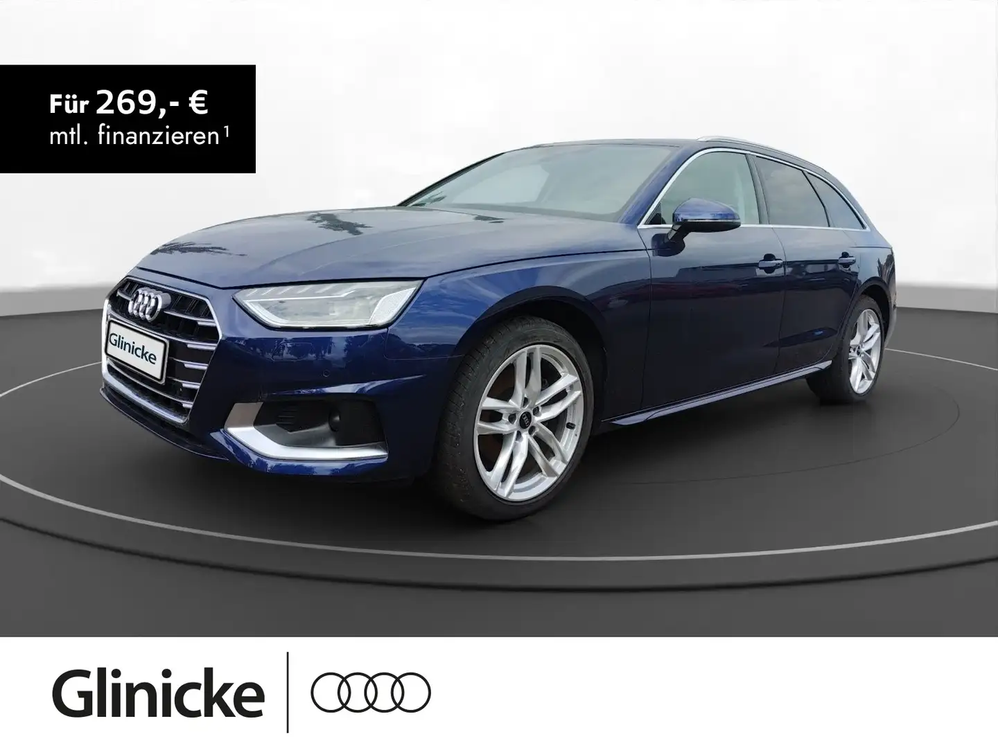 Audi A4 35 2.0 TDI advanced Bleu - 1