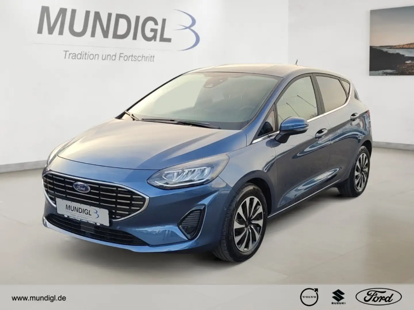 Ford Fiesta Titanium Autom Klimaaut RFK ACC SHZ FSH LRH PDC FS Blau - 1