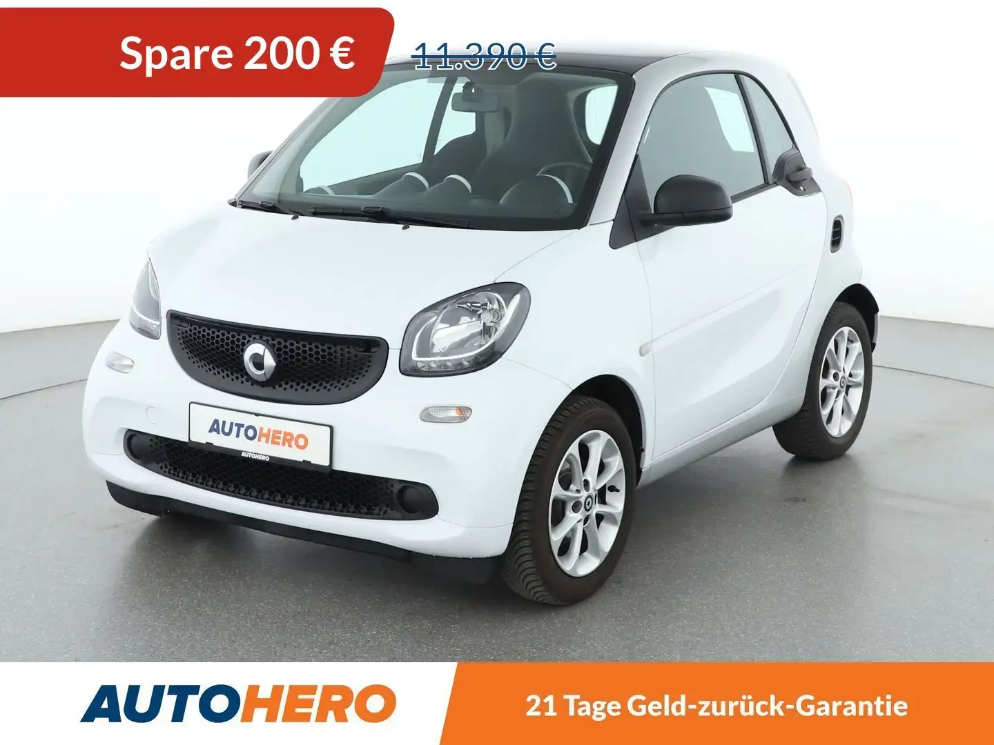 smart forTwo 1.0 Basis Standard Aut.*NAVI*TEMPO*PDC*SHZ*KLIMA* Weiß - 1