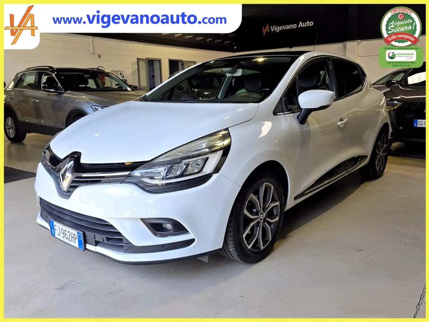 Renault Clio Clio 1.5 dci Energy Intens 75cv FULL -Neopatentati Bianco - 2