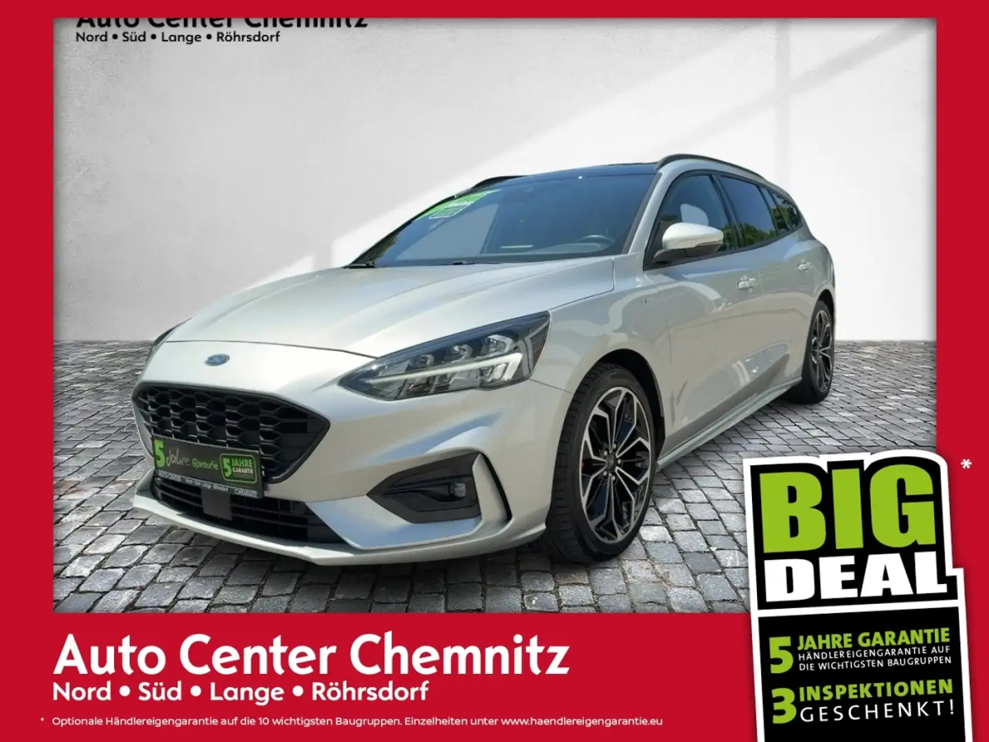 Ford Focus Turnier 1.5EB ST-Line X LED/Pano/Kamera/Nav Zilver - 1