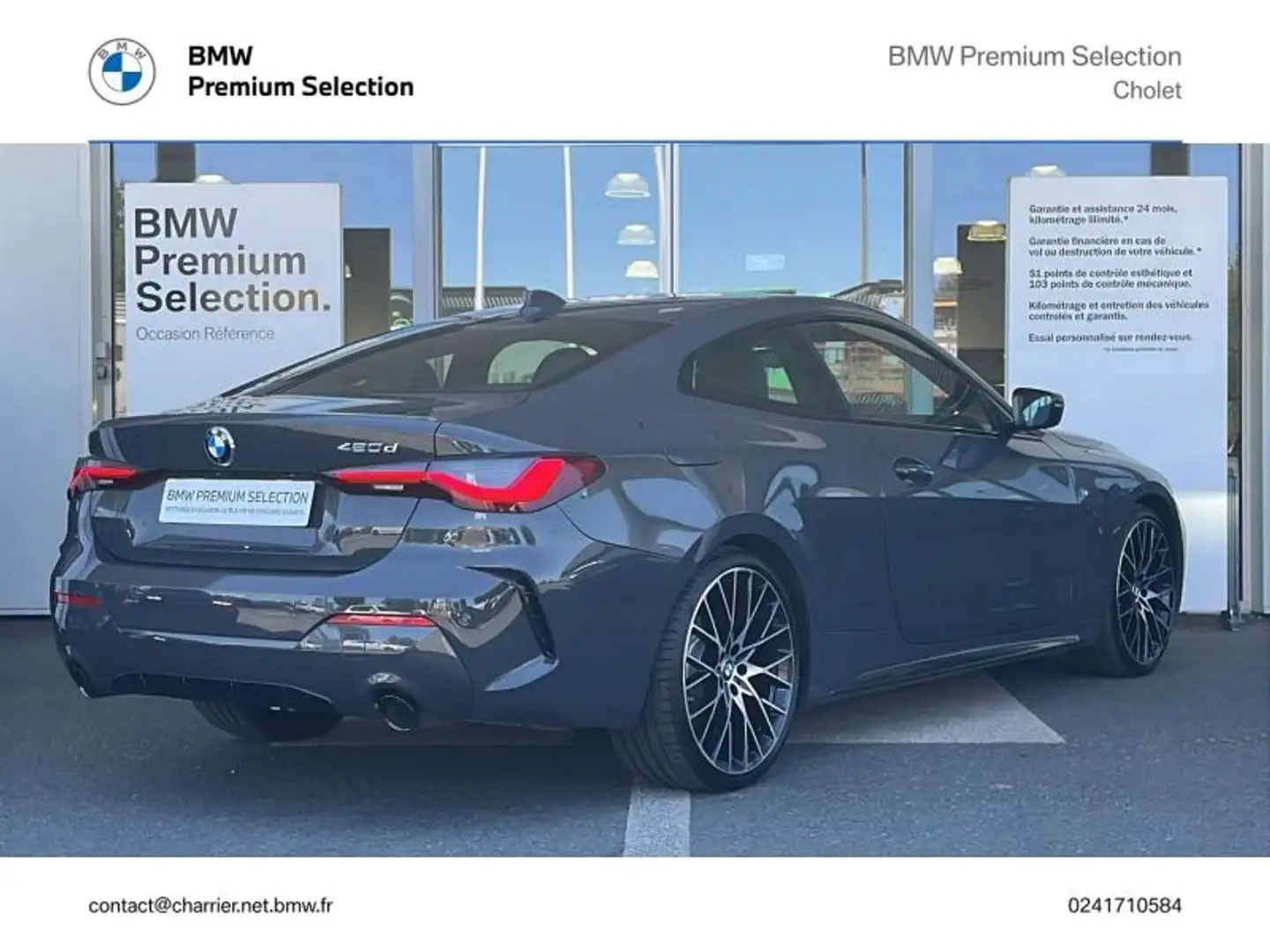 BMW 420 420dA 190ch M Sport Gris - 2
