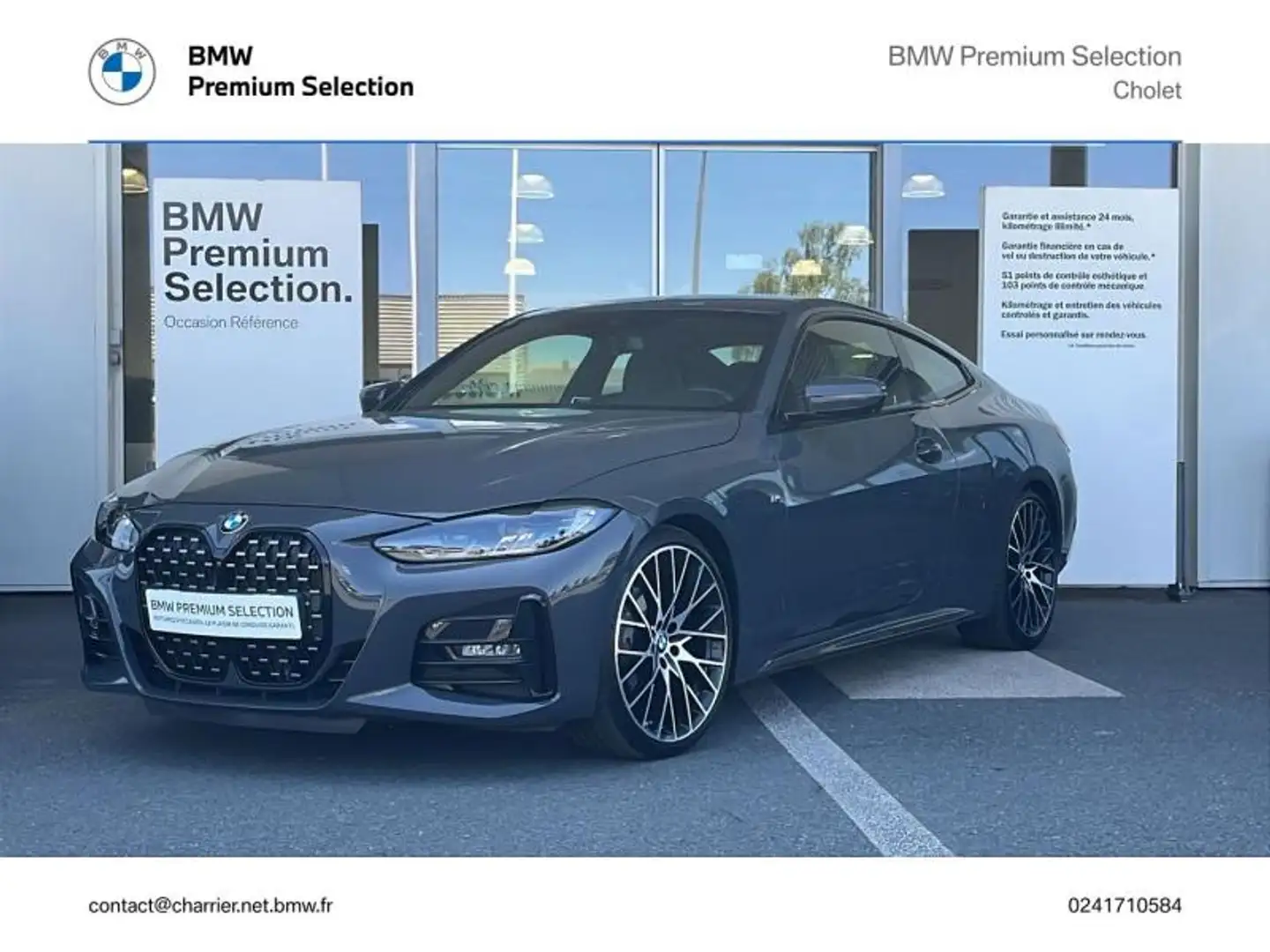BMW 420 420dA 190ch M Sport Gris - 1