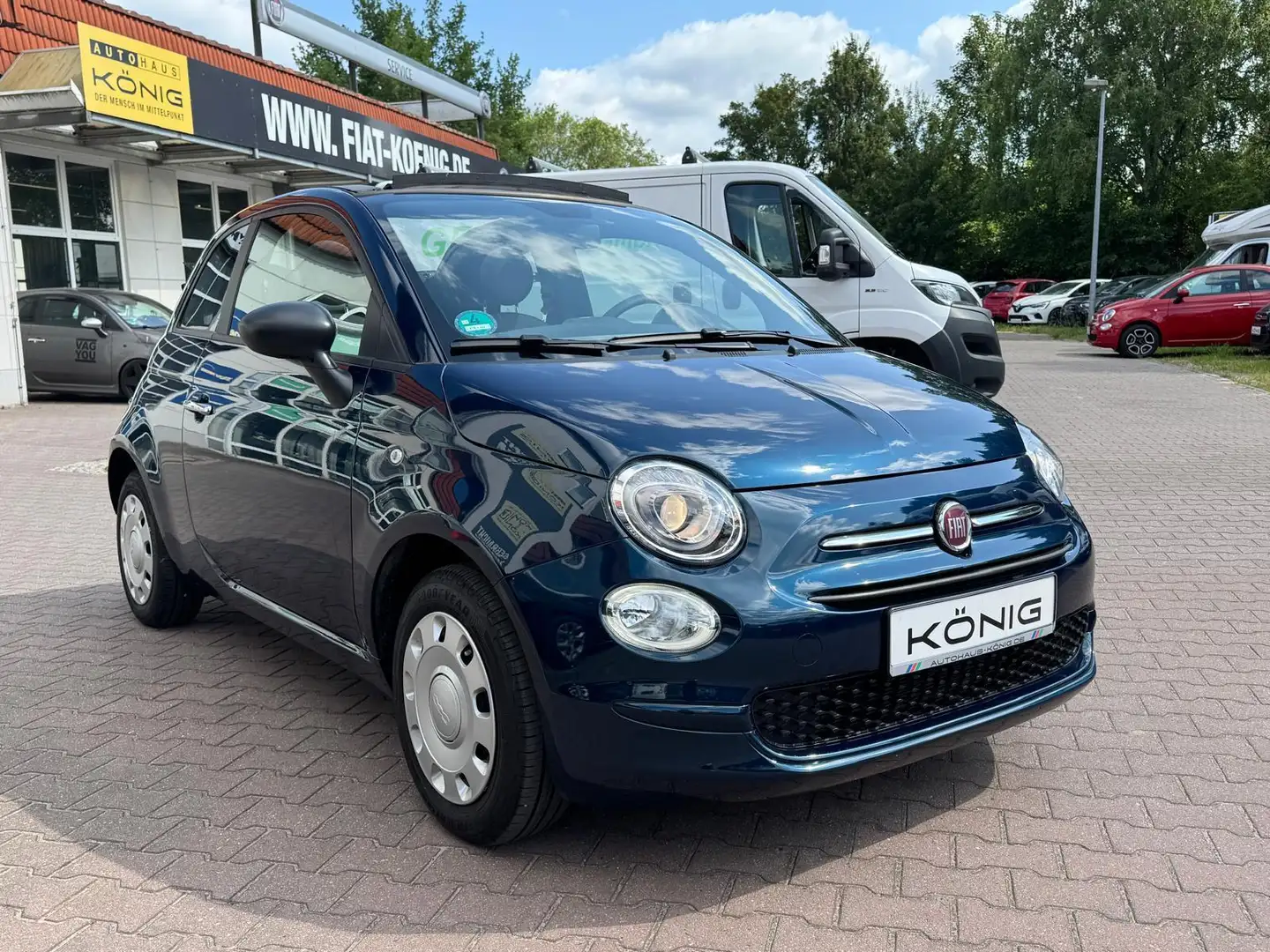 Fiat 500C 1.0 GSE  KLIMA*CARPLAY*TEMPOMAT*DAB Bleu - 2