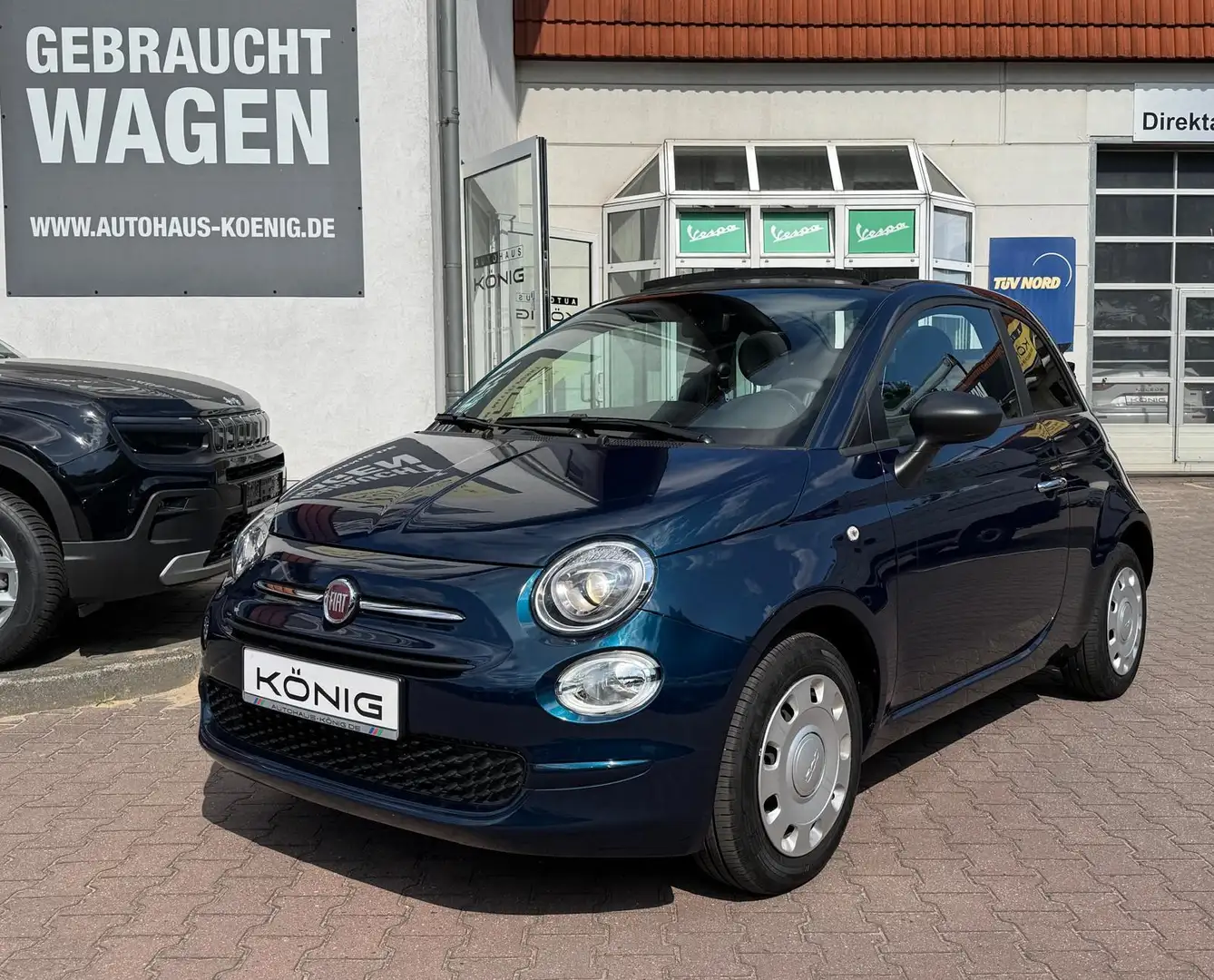 Fiat 500C 1.0 GSE  KLIMA*CARPLAY*TEMPOMAT*DAB Bleu - 1