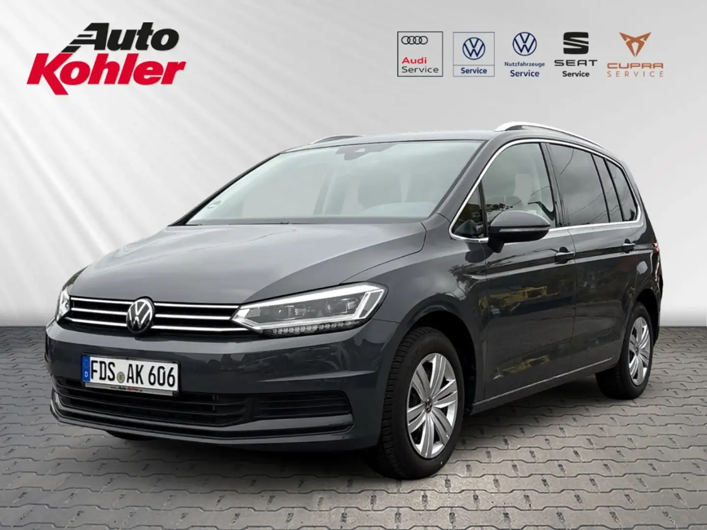 Volkswagen Touran Comfortline 1.5 TSI LED App-Connect Navi Rückfahrk Grau - 1