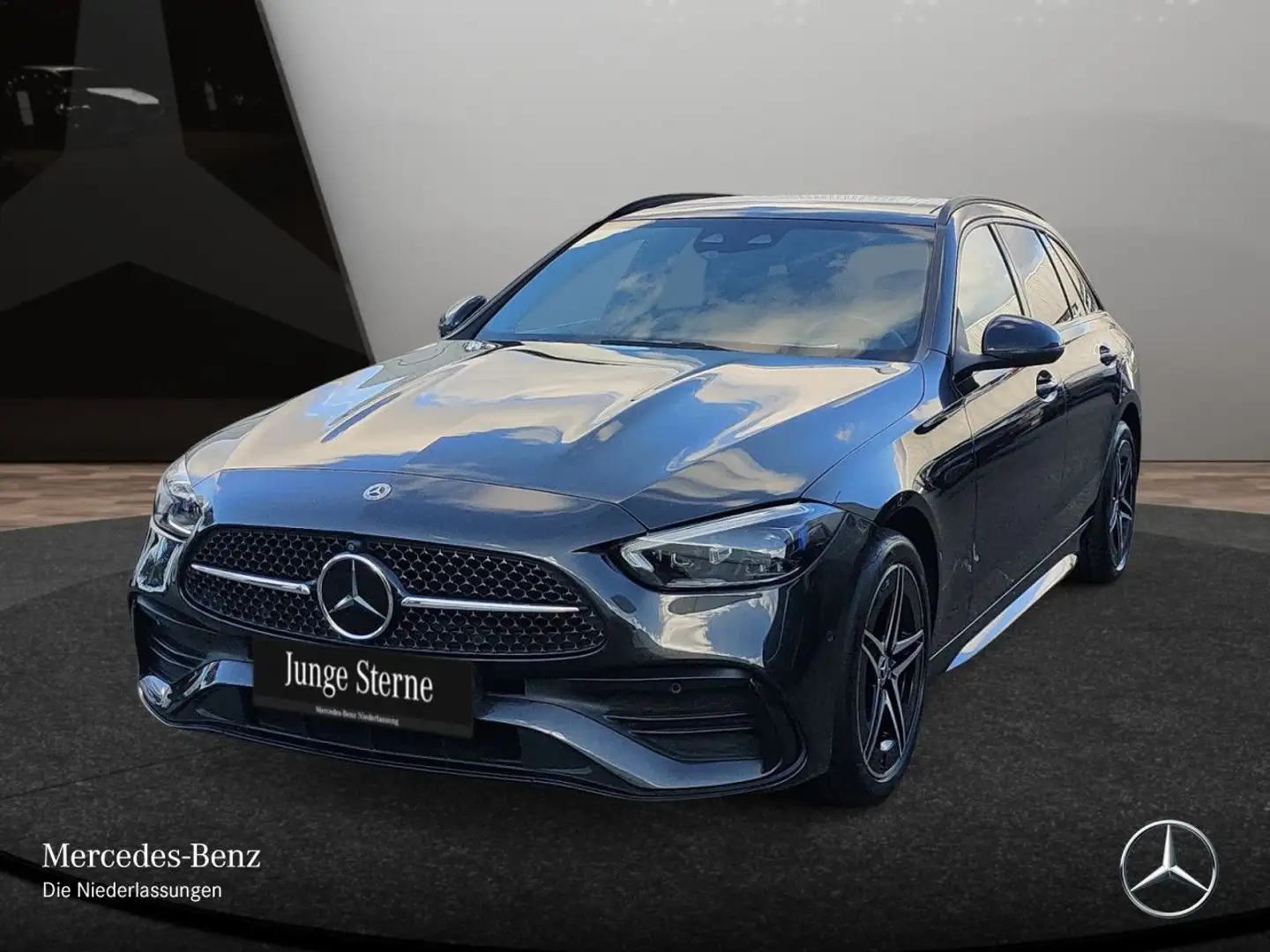 Mercedes-Benz C 300 e T AMG+NIGHT+PANO+360+AHK+KEYLESS+9G Grau - 2