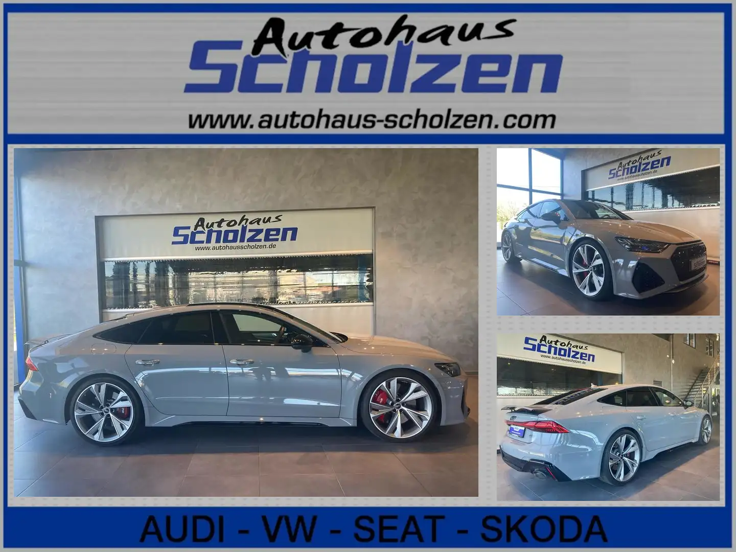 Audi RS7 Pano Laser 22´ 360° Sthz B&O RS HeadUp 280 Сірий - 1