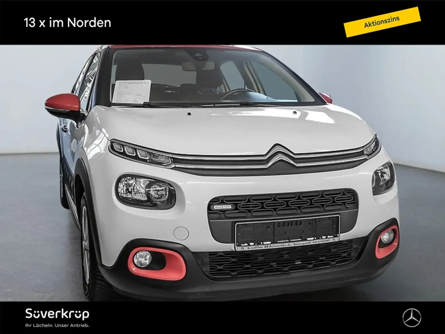 Citroen C3 1.2 PureTech 82 Feel SPUR PDC Weiß - 1