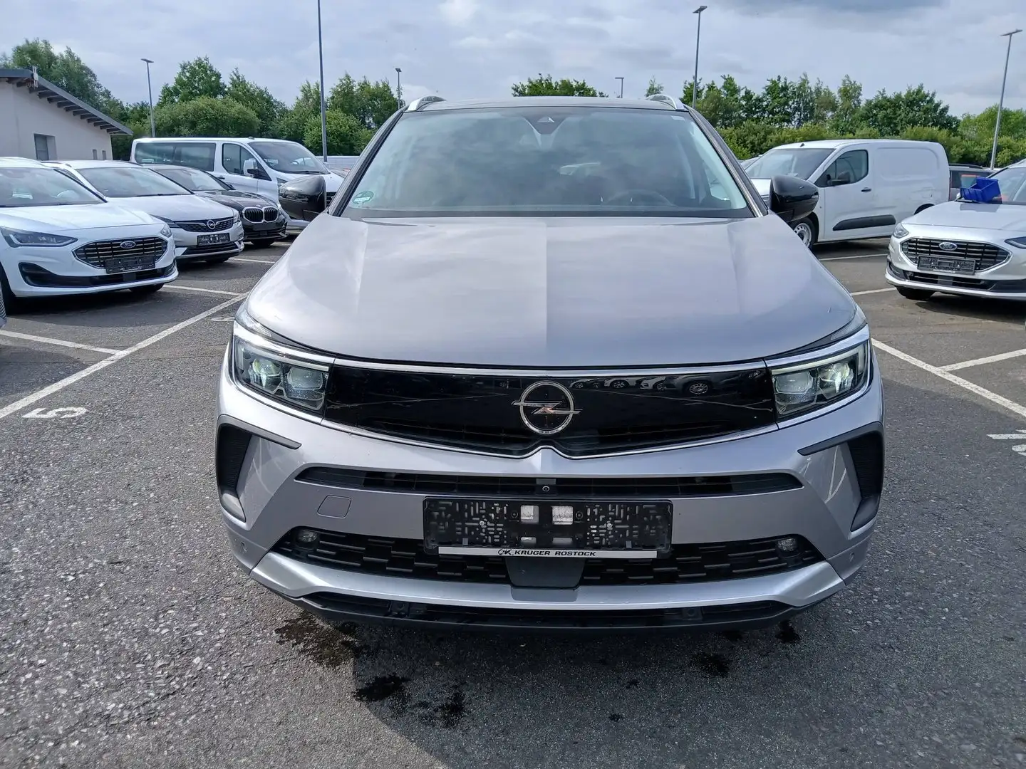 Opel Grandland 1.5 CDTI "ULTIMATE-MATRIX-NAVI-ACC" Zilver - 2