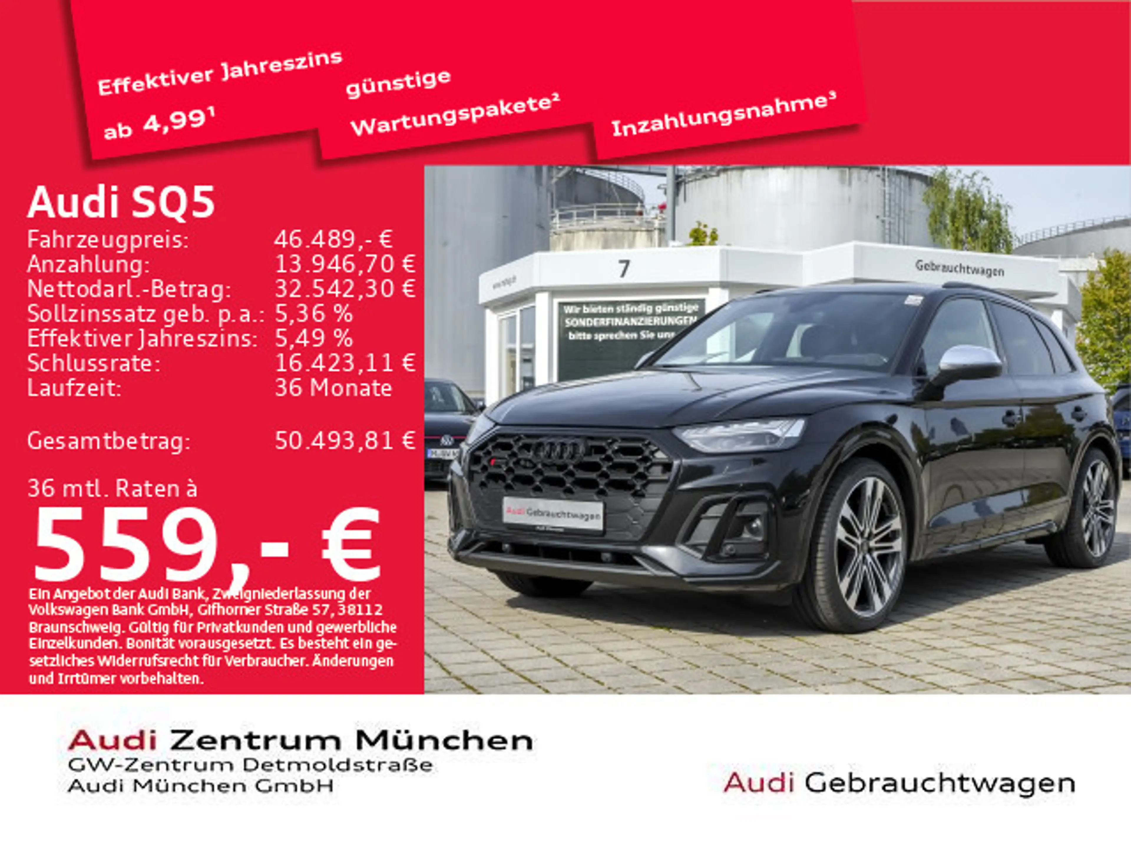 Audi SQ5 TDI tiptr. AHK/B&O/Luftfed./HuD/Matrix/Virtu