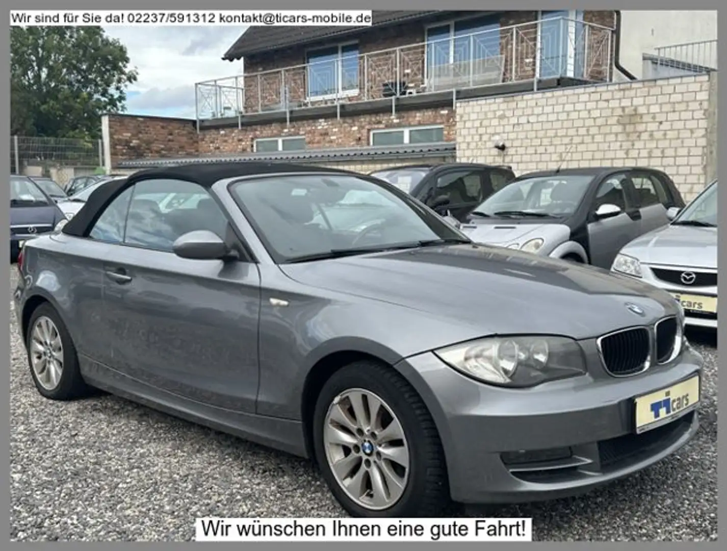 BMW 120 120d Cabrio *2.Hand,Klimaautomatik,PDC, Gris - 2