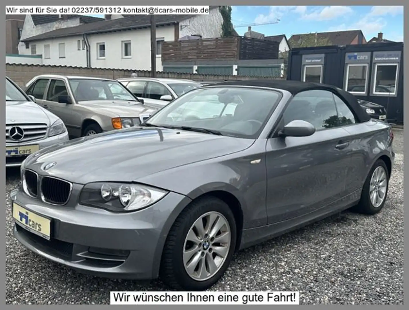 BMW 120 120d Cabrio *2.Hand,Klimaautomatik,PDC, Gris - 1