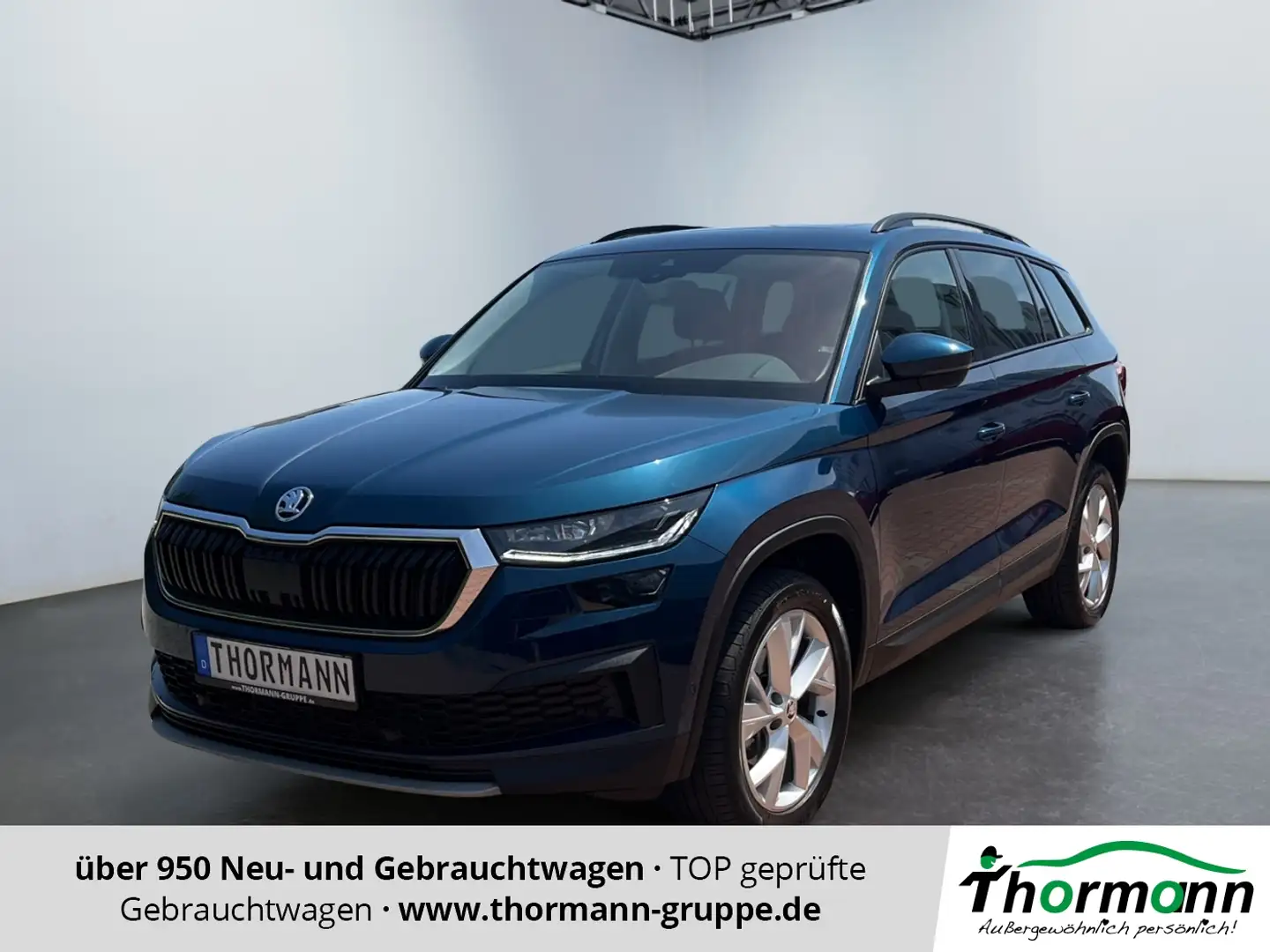 Skoda Kodiaq Tour 2.0 TDI ACC FLA Pano 4xSHZ SpurH LM Blau - 1
