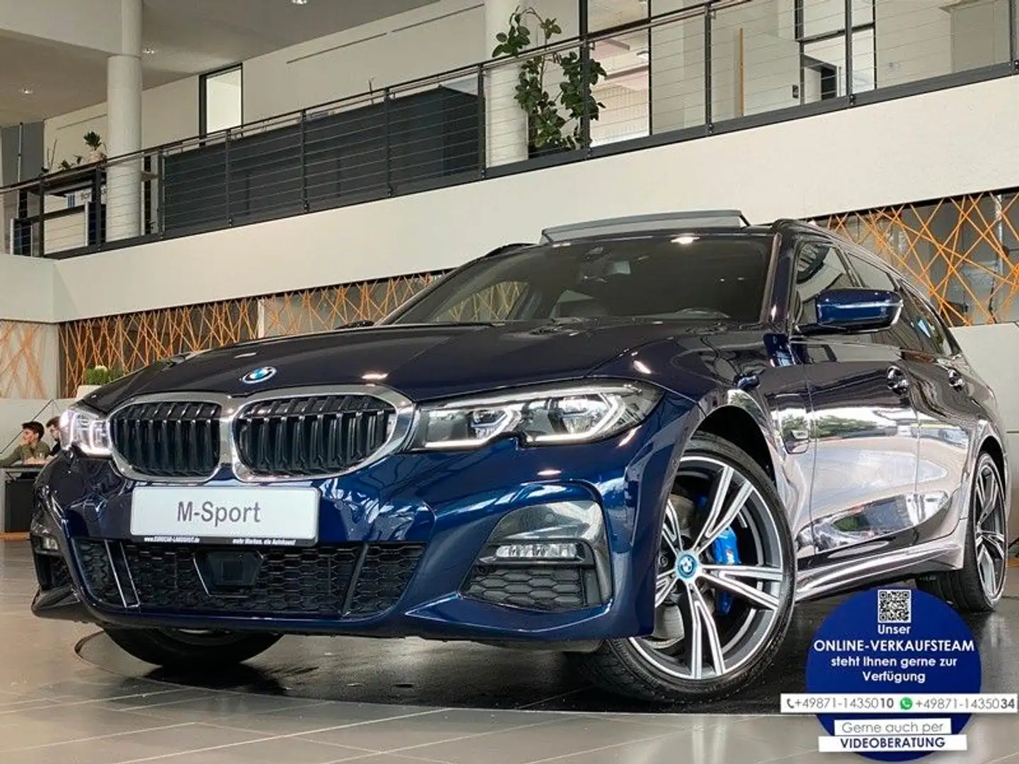 BMW 330 e M-Sport M-Sitze Laser Pano Memory AHK ACC Blu/Azzurro - 1