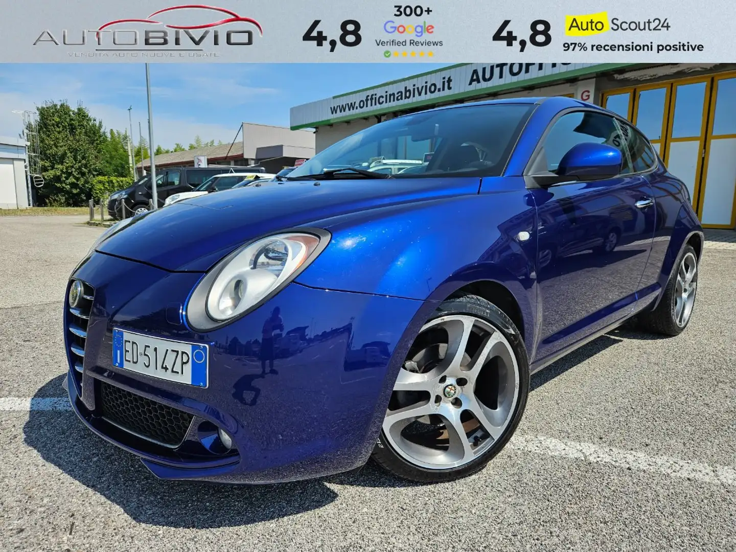 Alfa Romeo MiTo 1.4 tb m.air Distinctive sport pack tct Blau - 2