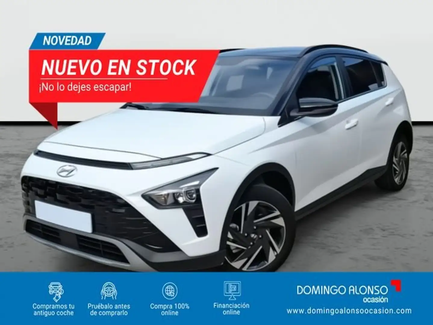 Hyundai BAYON FL 1.0 T-GDi 66,2 kW (90 CV) DCT7 2WD Blackline MY Blanco - 1