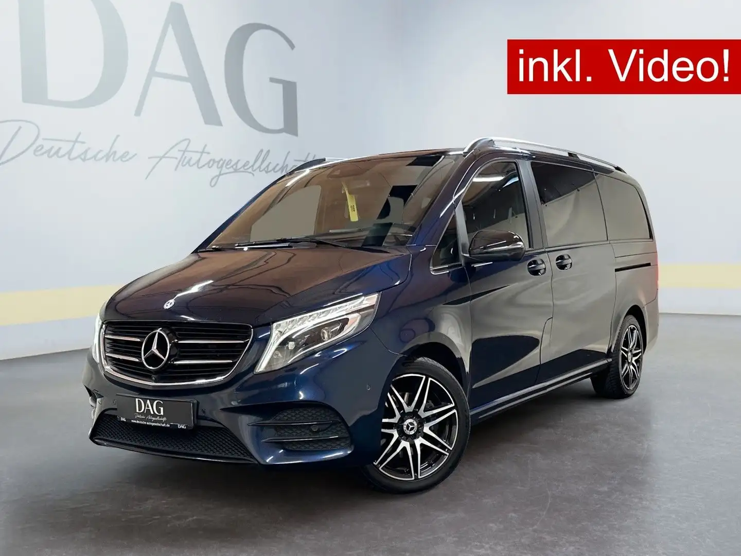 Mercedes-Benz V 250 d lang +AMG-LINE+LED+AHK+LEDER+BURMESTER+ Azul - 1
