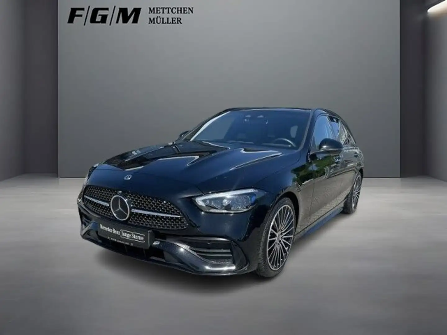 Mercedes-Benz C 300 T 4M AMG Line Burm|DigiLight|KeyGo|TWA Noir - 1