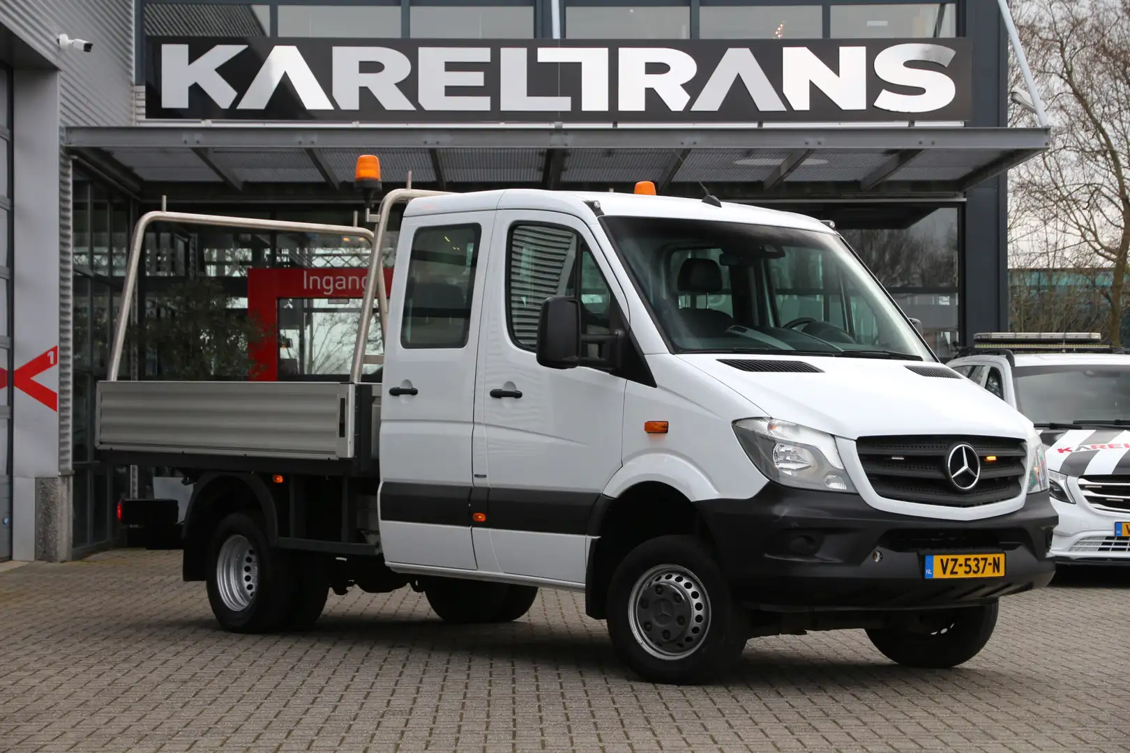 Mercedes-Benz Sprinter 516 CDI | Aut. | 4x4 | ZG1 | Euro 6 | Open laadbak Wit - 1