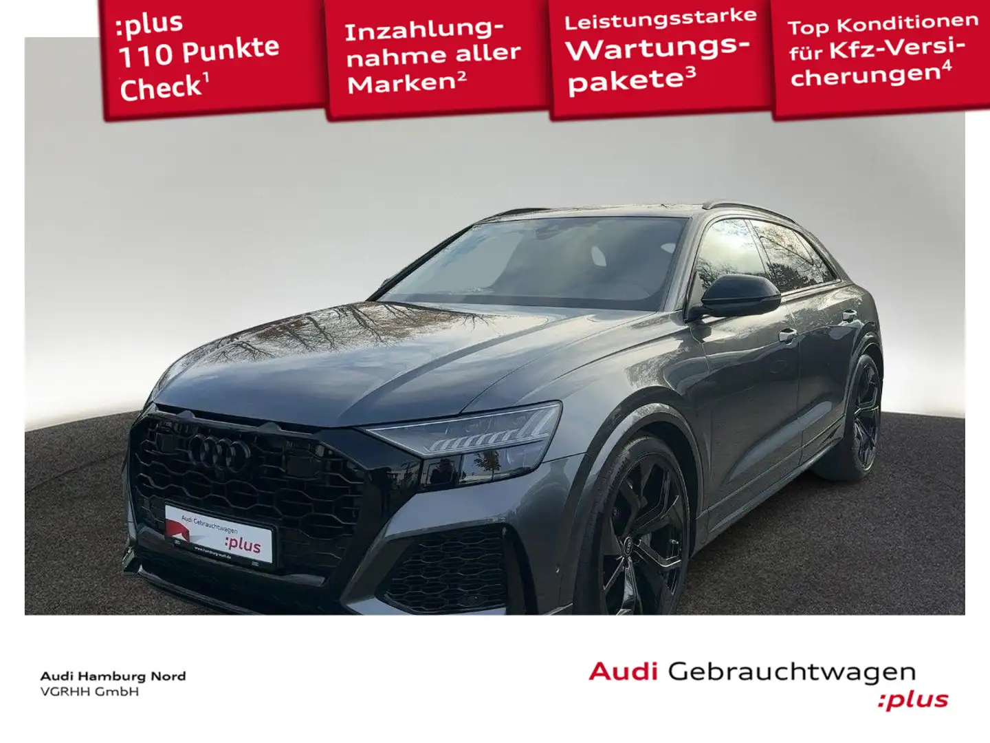 Audi RS Q8 RSQ8 4.0 TFSI quattro tiptronic Luft B&O Nacht Grau - 1
