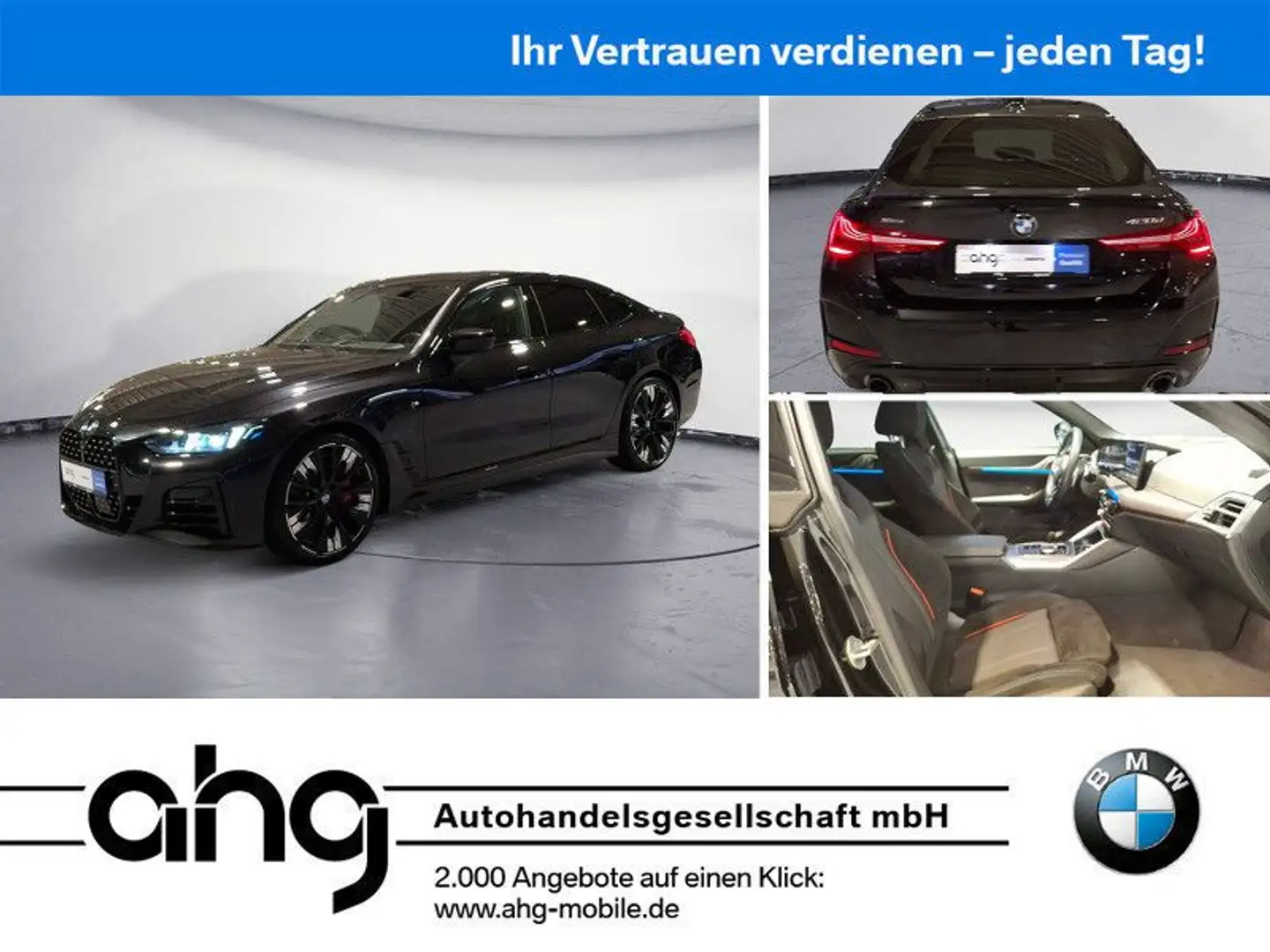 BMW 420 M-Sport Pro Navi AHK HiFi Schwarz - 1