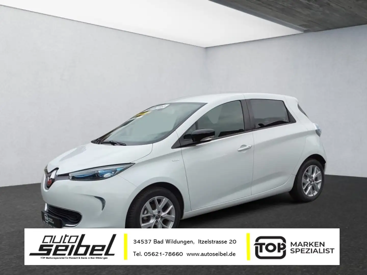 Renault ZOE Limited Z.E.40 R110 incl. Batterie, Navi, Klimaaut Weiß - 1
