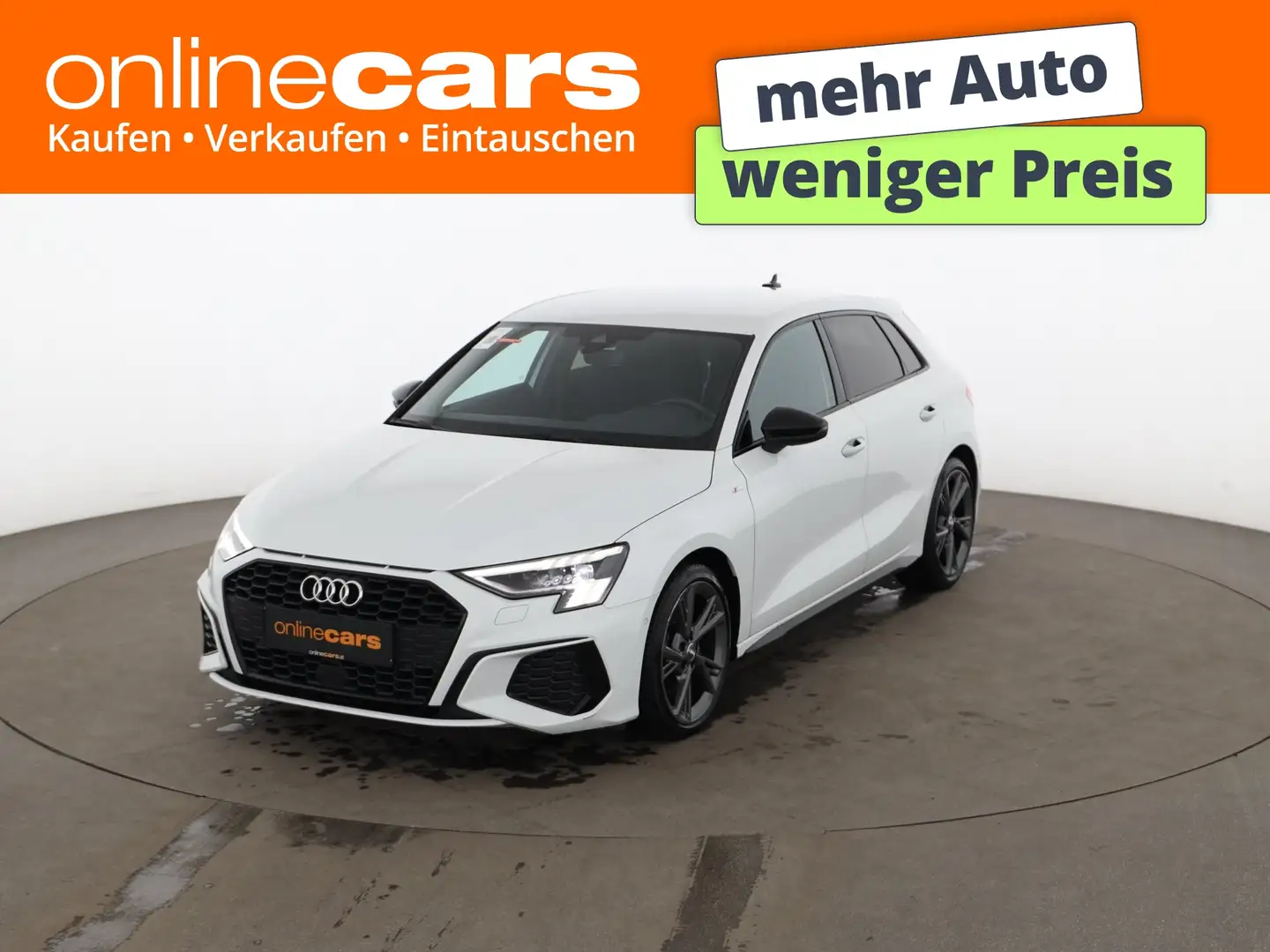 Audi A3 SB 35 TFSI S-Line Aut MATRIX NAVI LEDER R-CAM Blanc - 1