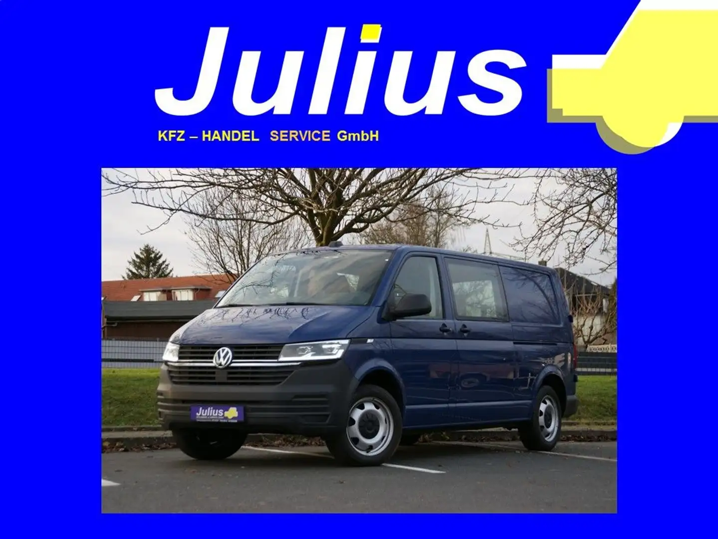 Volkswagen T6 Transporter T6.1 Transporter MIXTO LED CARPLAY  1.HD DSG Azul - 1