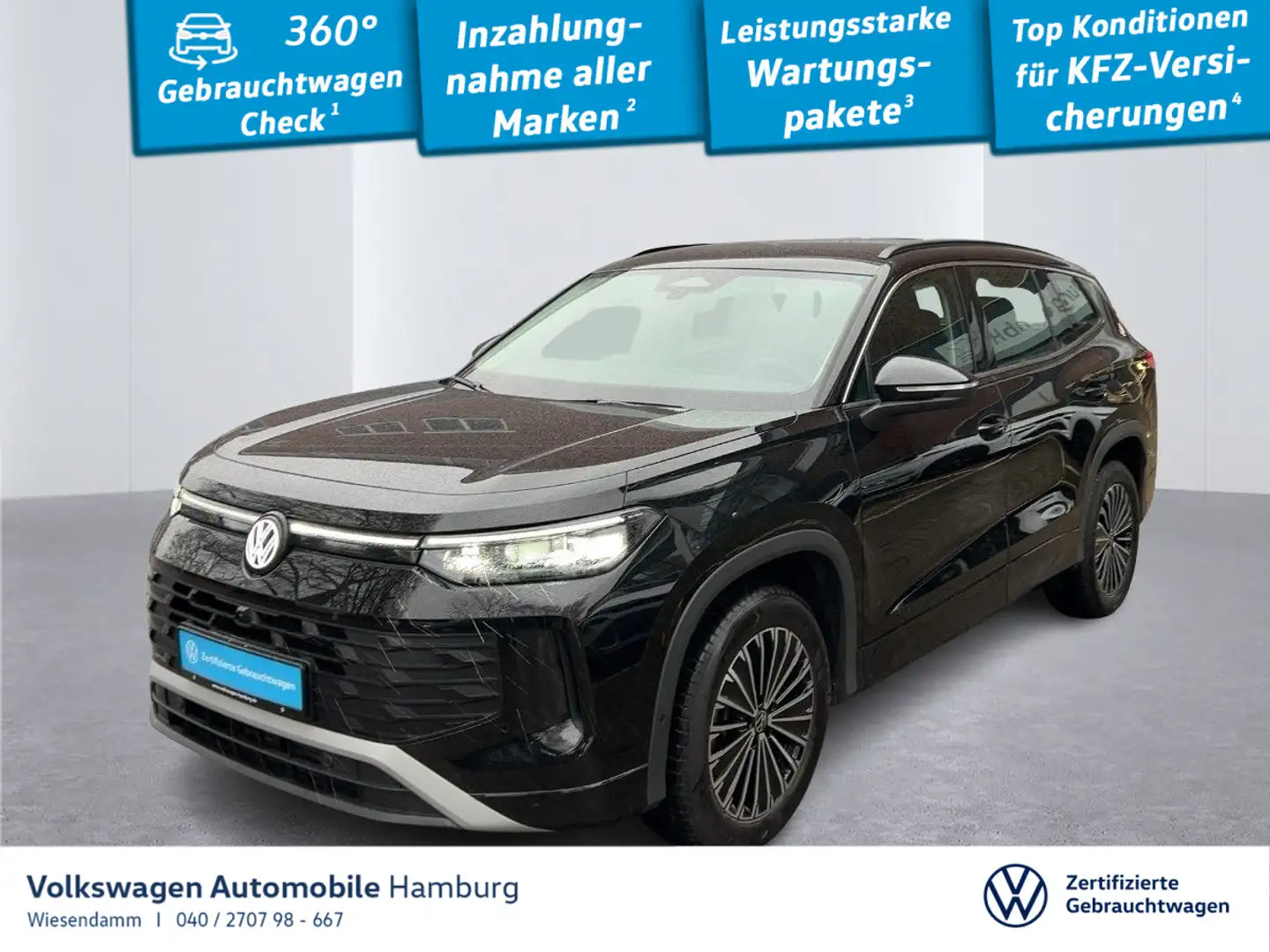 Volkswagen Tayron 2.0 TDI DSG 4M PDC Sitzhzg Navi 7Sitze Schwarz - 1