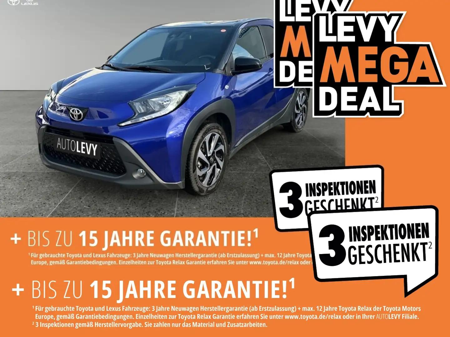 Toyota Aygo 1.0 Pulse FLA SpurH KAM Navi ACC SHZ Schwarz - 1