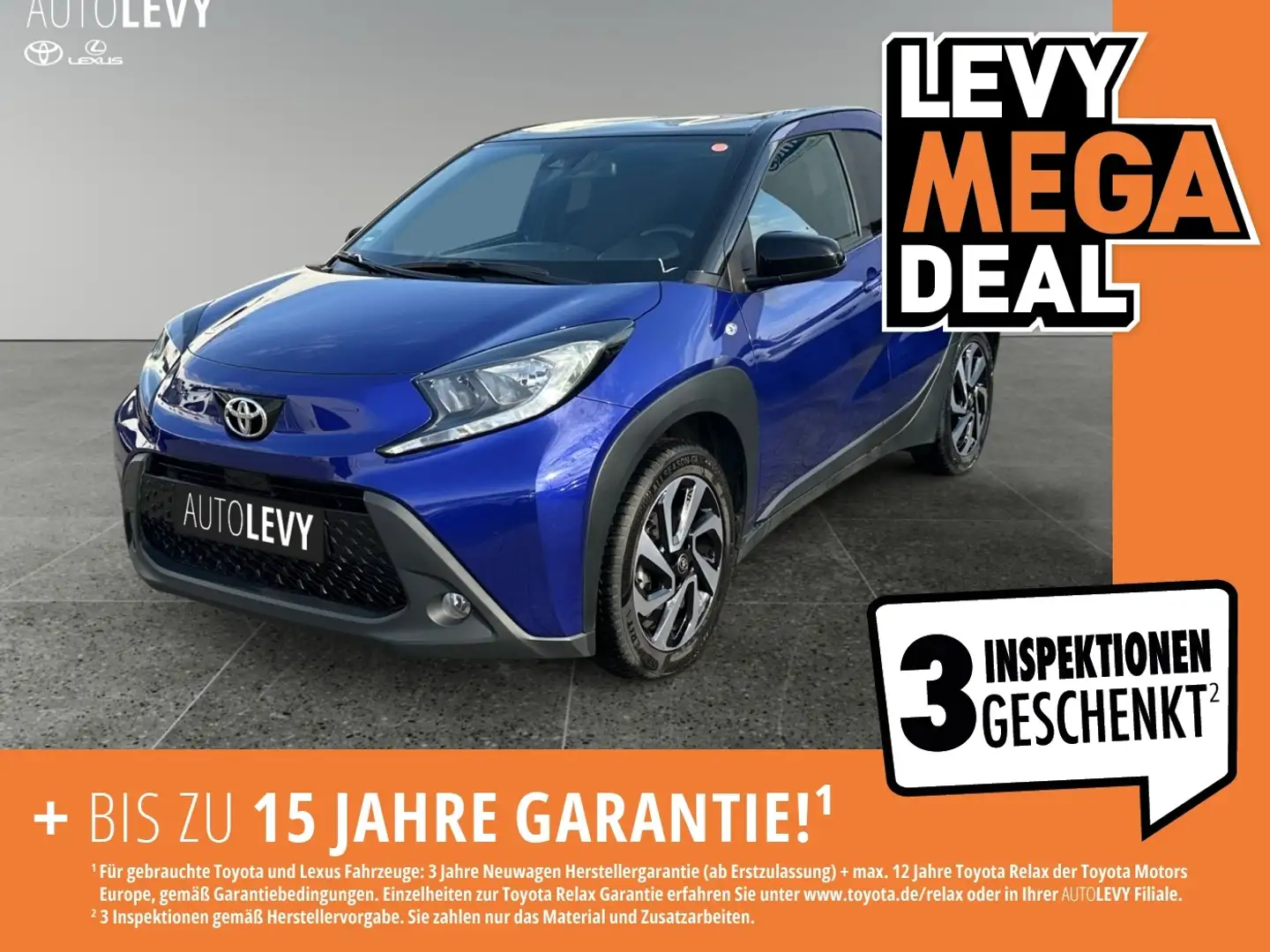 Toyota Aygo 1.0 Pulse FLA SpurH KAM Navi ACC SHZ Schwarz - 2