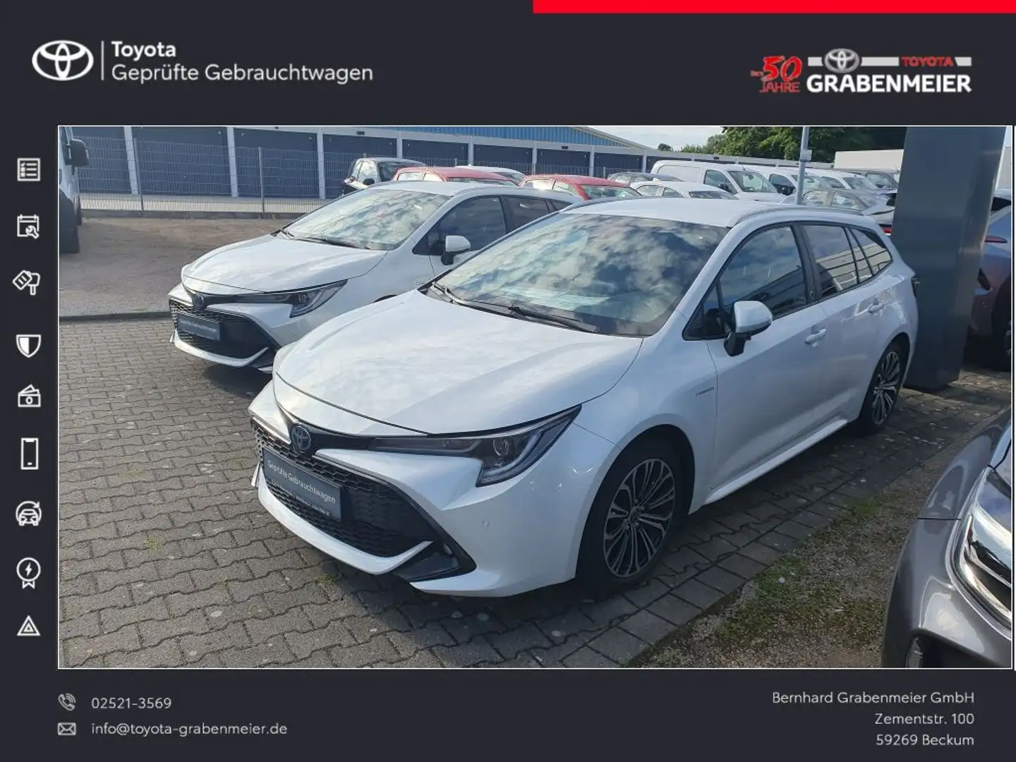 Toyota Corolla 2.0 Hybrid Touring Sports Team D  Car Play White - 1