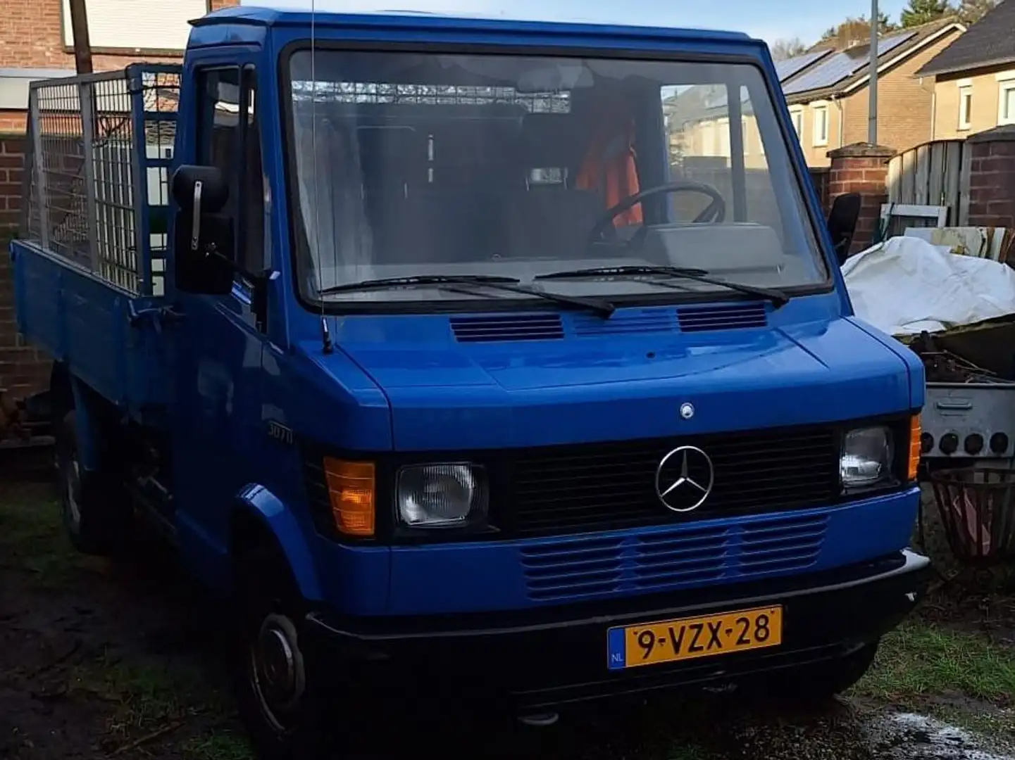 Mercedes-Benz Flatbed Синій - 2