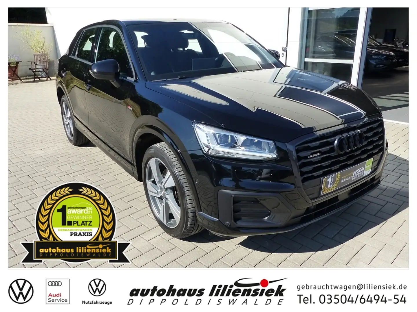 Audi Q2 sport 2.0 TFSI quattro S-tronic *LED*Sthz*Navi* Noir - 1