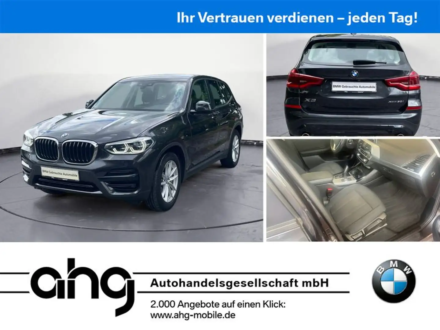 BMW X3 xDrive 30i Advantage AT Adapt.LED Navi Kamera Grijs - 1