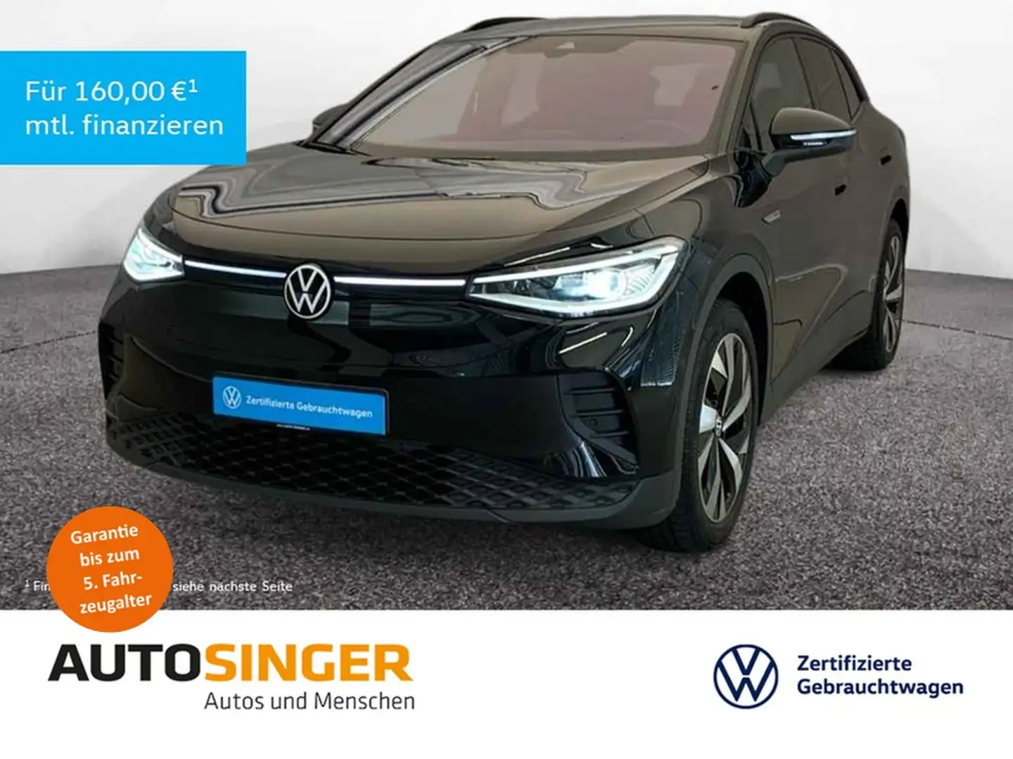Volkswagen ID.4 Pro Performance *IQ-L*AHK*ACC*NAVI*R-CAM* Schwarz - 1