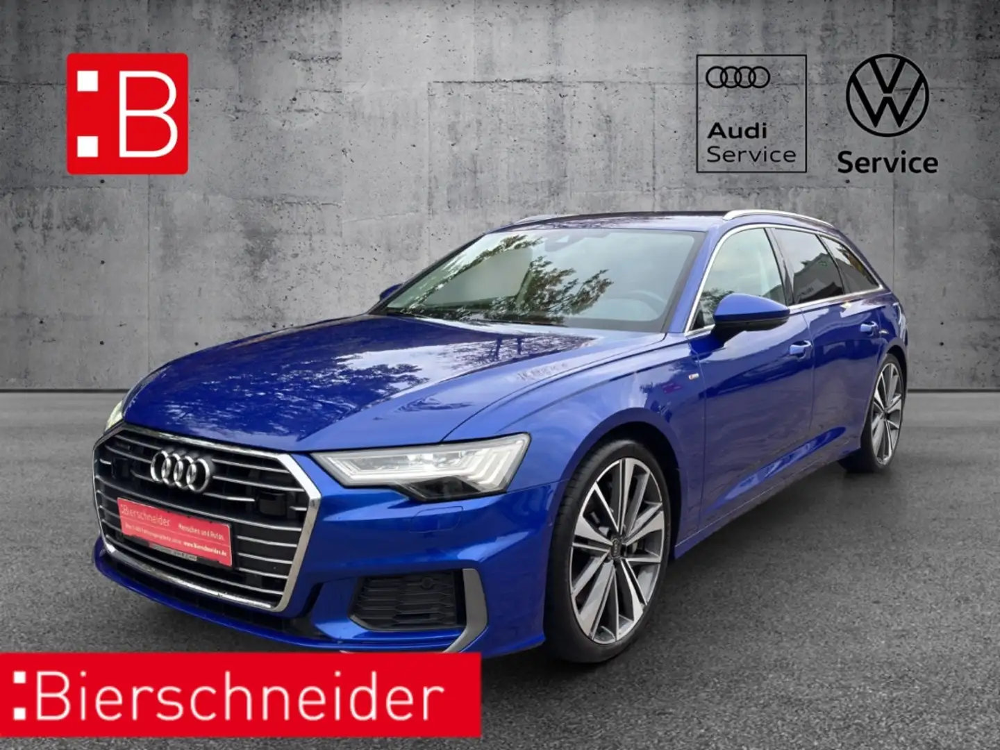 Audi A6 Avant 50 TFSI e qu. S tronic line MATRIX 21 ACC AH Blau - 1