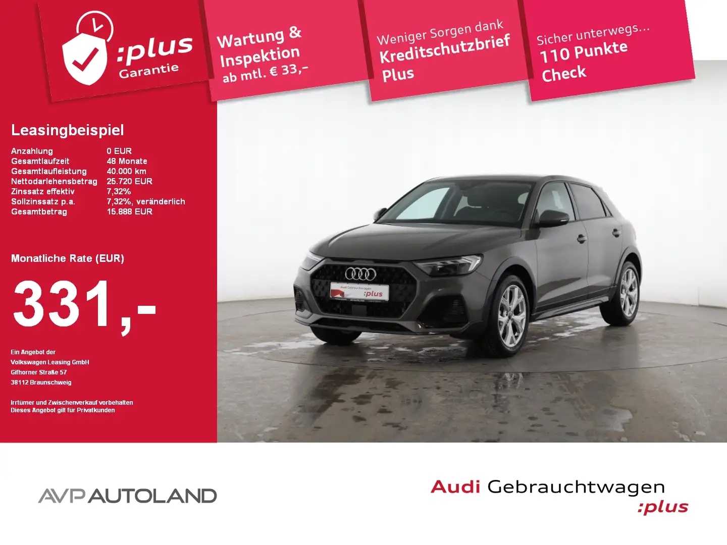 Audi A1 allstreet 30 TFSI S tronic LED-Scheinwerfer Grijs - 1