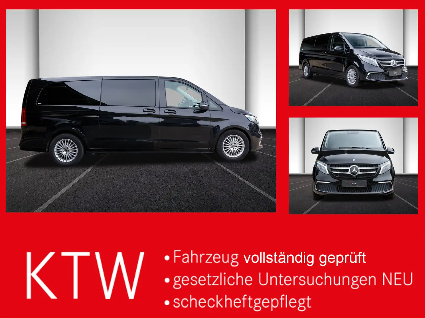 Mercedes-Benz V 300 Avantgarde,Extralang,2xSchiebetür el.,AHK Noir - 1