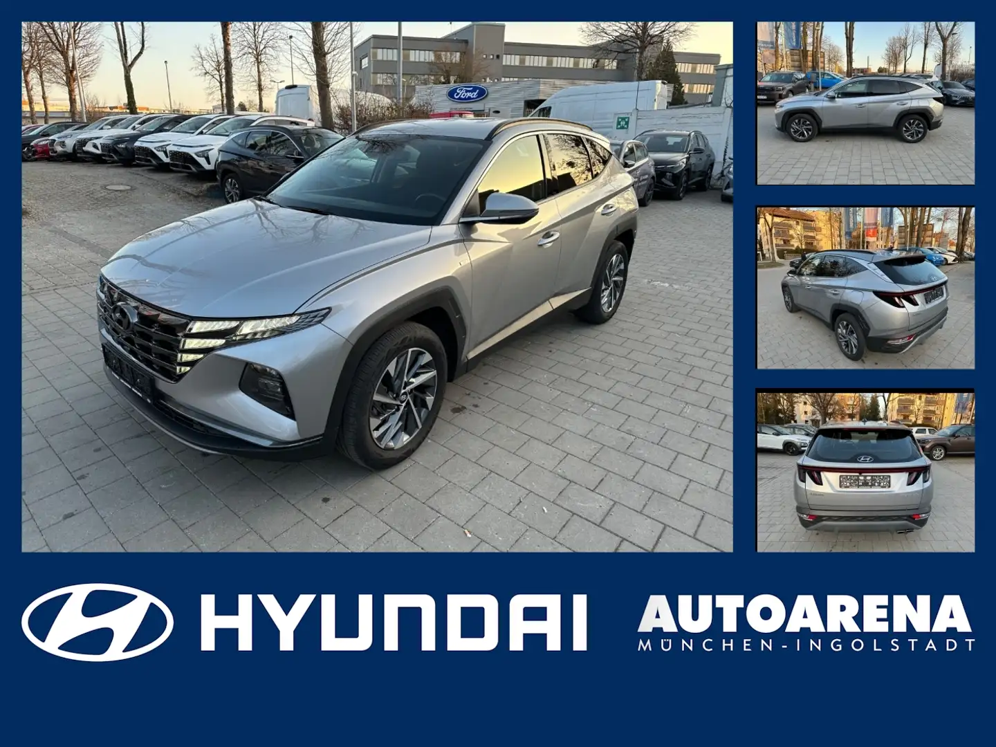 Hyundai TUCSON 1.6 T-GDI Select spurH LM Carplay Silber - 1