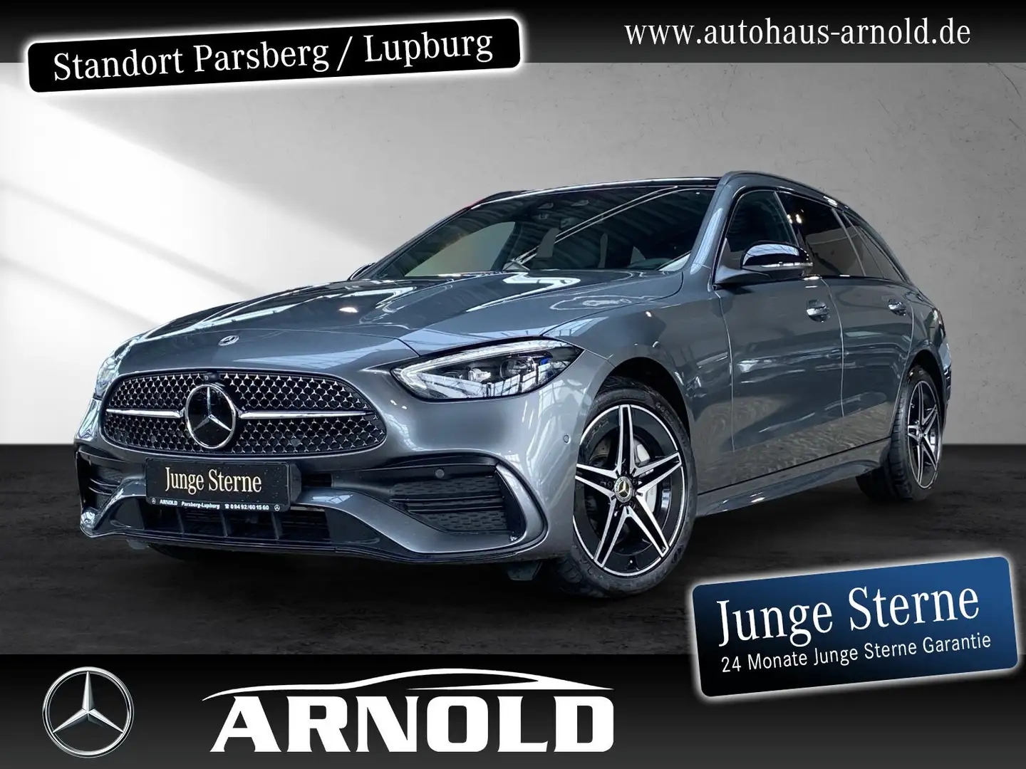 Mercedes-Benz C 300 C 300 T e AMG Line Fahrass-P. HUD Pano AHK 360° Grau - 1