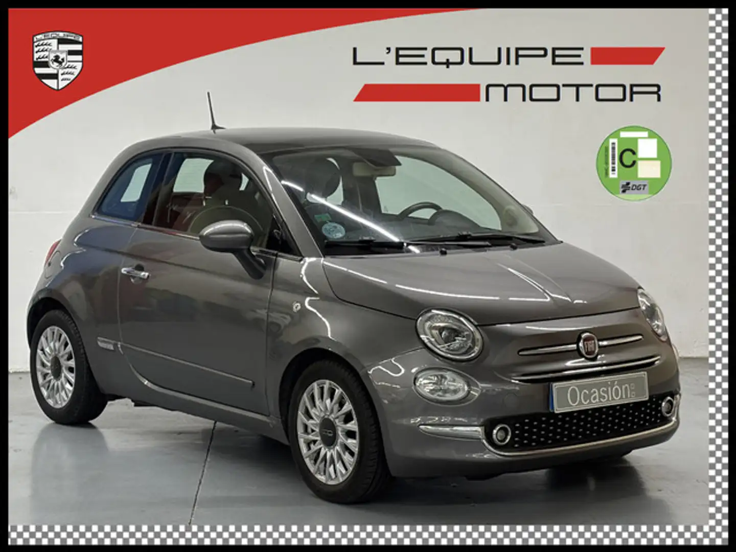 Fiat 500 1.2 Lounge Plateado - 1