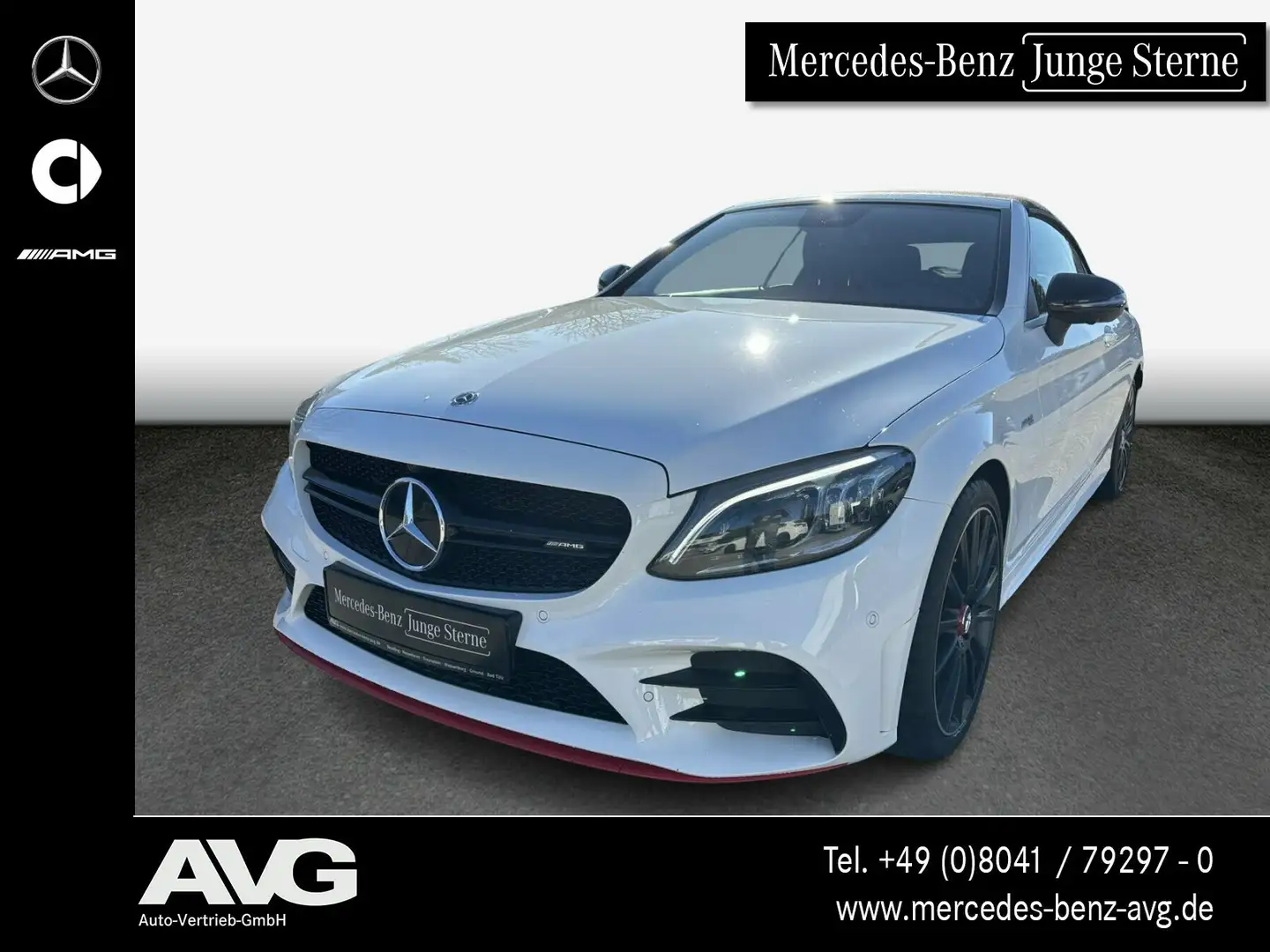 Mercedes-Benz C 43 AMG Mercedes-AMG C 43 4MATIC Cabriolet HIGH-END/AHK Weiß - 1