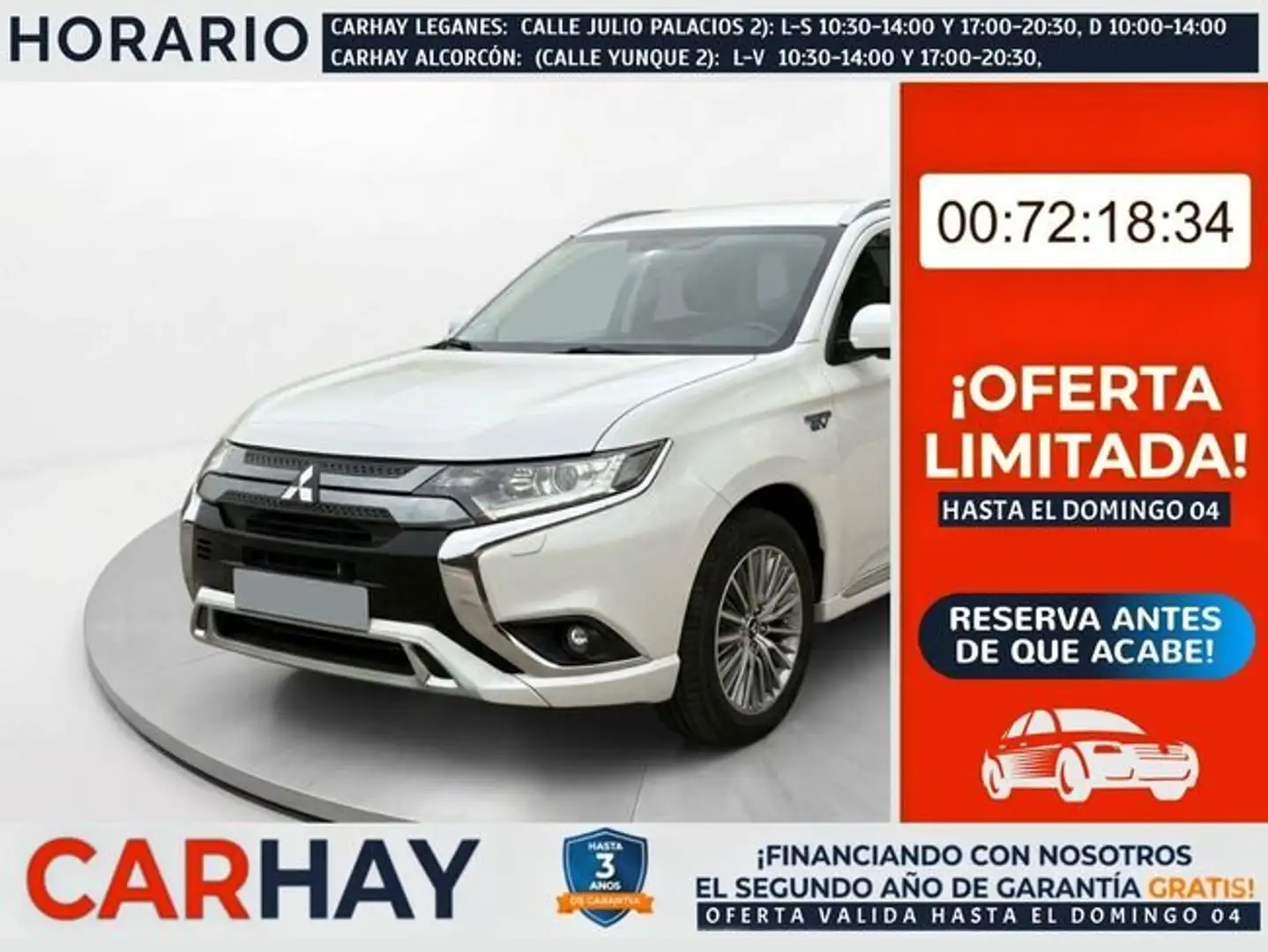 Mitsubishi Outlander 2.4 PHEV Motion Auto 4WD MY19.5 Blanco - 1