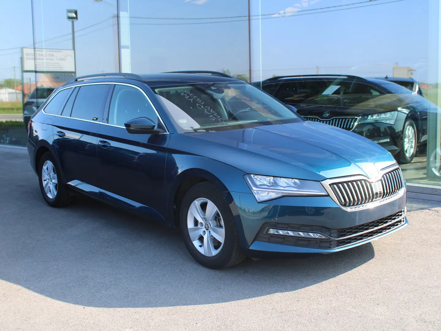 Skoda Superb SW 1.5 TSI ACT Ambit-VEEL OPTIES-AC-CAMERA-TREKH Blau - 1