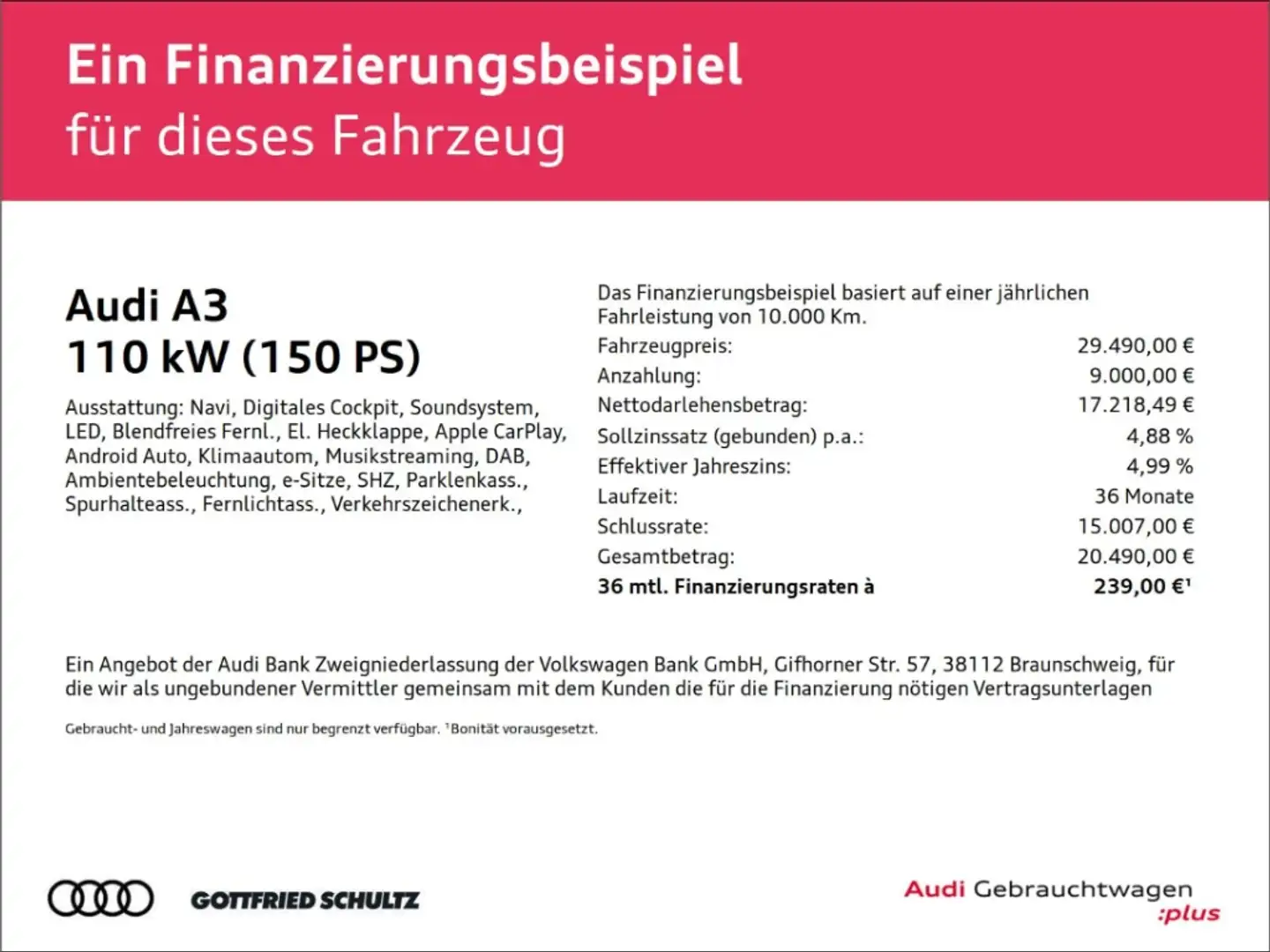 Audi A3 Sportback 35 TFSI ACC KAMERA VIRTUAL SHZ LED Advan Schwarz - 2