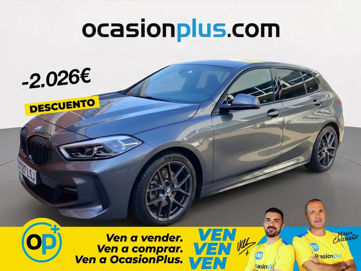 BMW 118 118dA Business Gris - 1