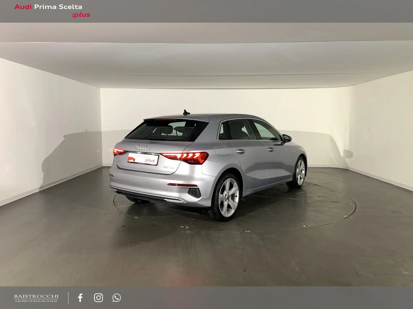Audi A3 sportback 30 2.0 tdi business advanced s-tronic Argento - 2